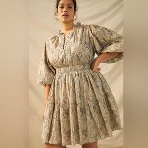 Let Me Be - For Anthropologie Whimsical Fish print Dress